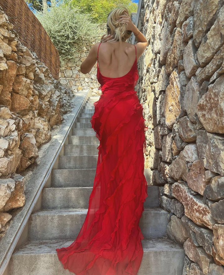 Zara - Robe Maxi Volante