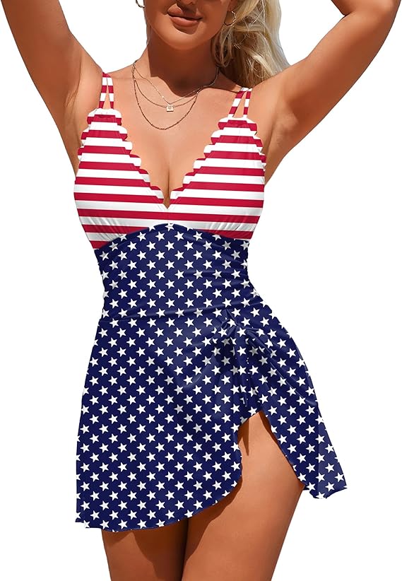 Robe de Bain Ventre Plat à Liens Latéraux