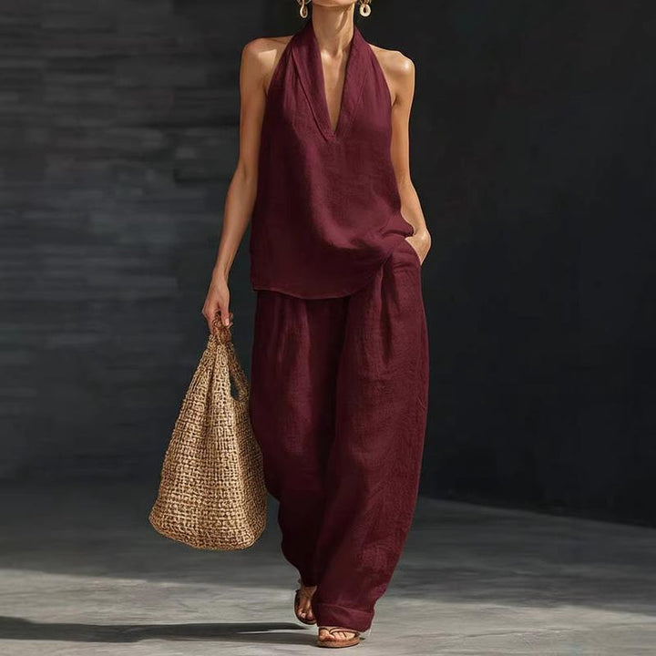 Ainhoa | Ensemble débardeur décontracté et pantalon large