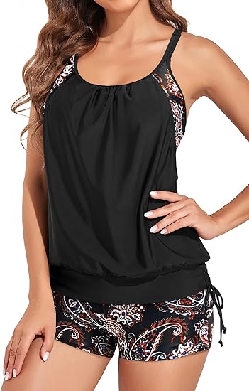 Ensemble Tankini Croisé Maintien Renforcé