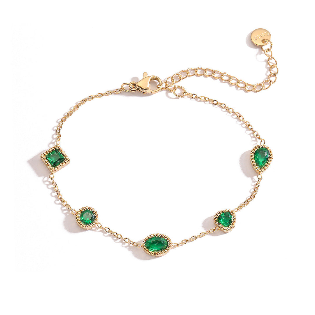 Lucas & Lèa Paris | Bracelet élégant émeraude