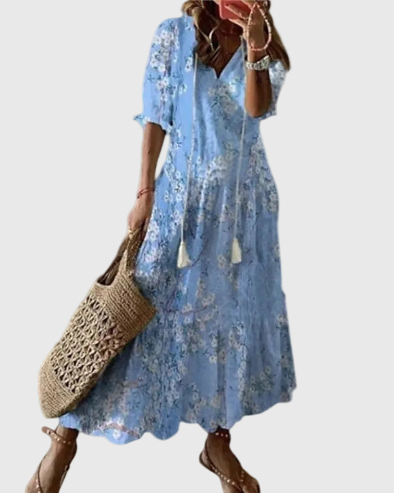 Amalia | Robe Maxi Été Boho Vintage