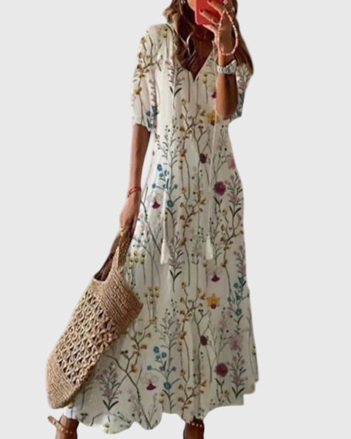 Amalia | Robe Maxi Été Boho Vintage