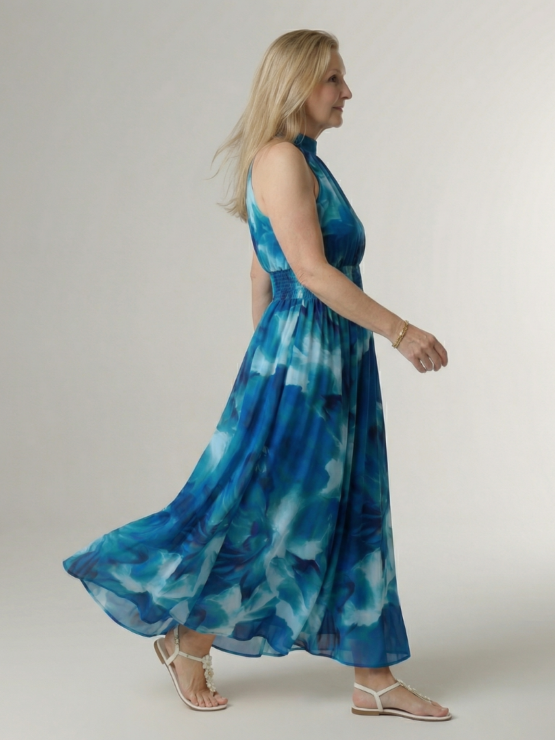 Martina | Robe midi halter