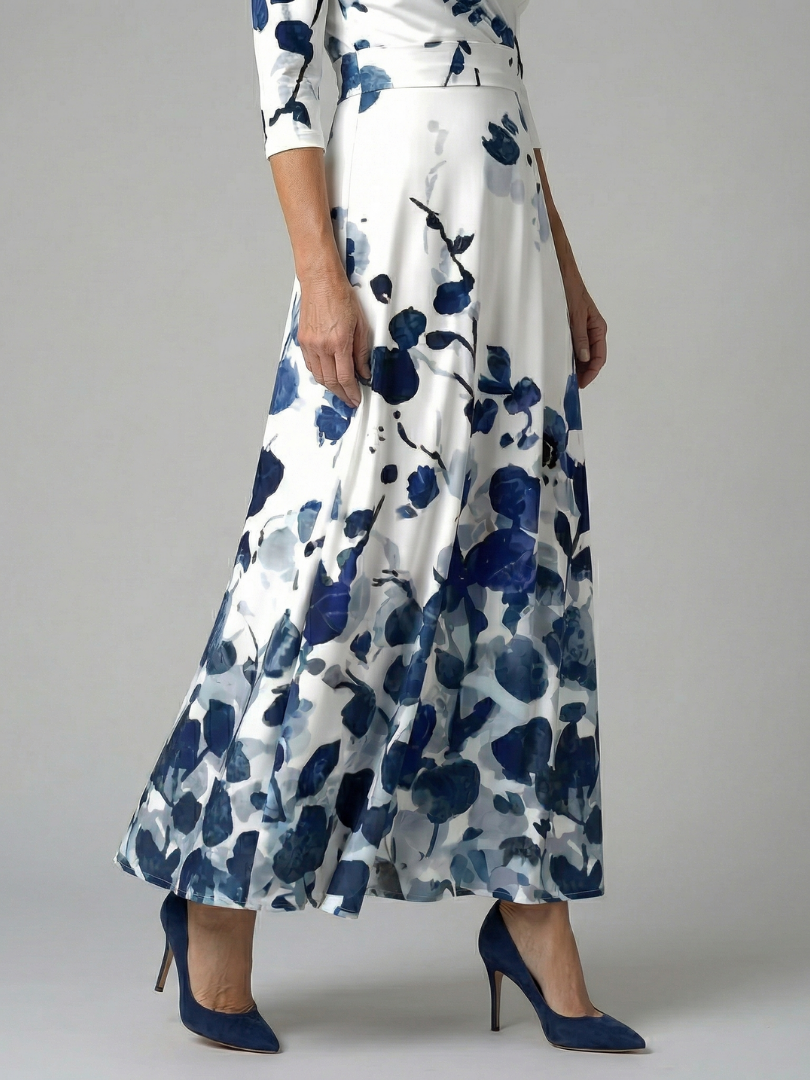 Juana | Robe midi à décolleté croisé