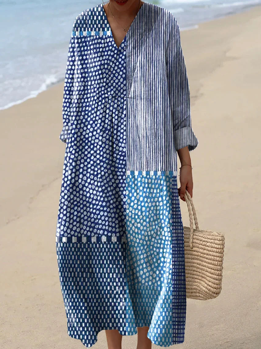 Robe imprimée brise d'été