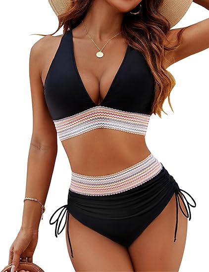 Bikini Gainant à Fronces Ventre Plat