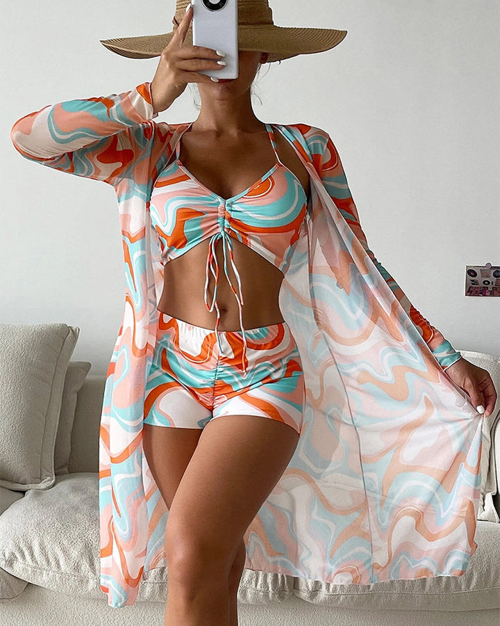 Luna® – Ensemble de bikini 3 pièces avec imprimé