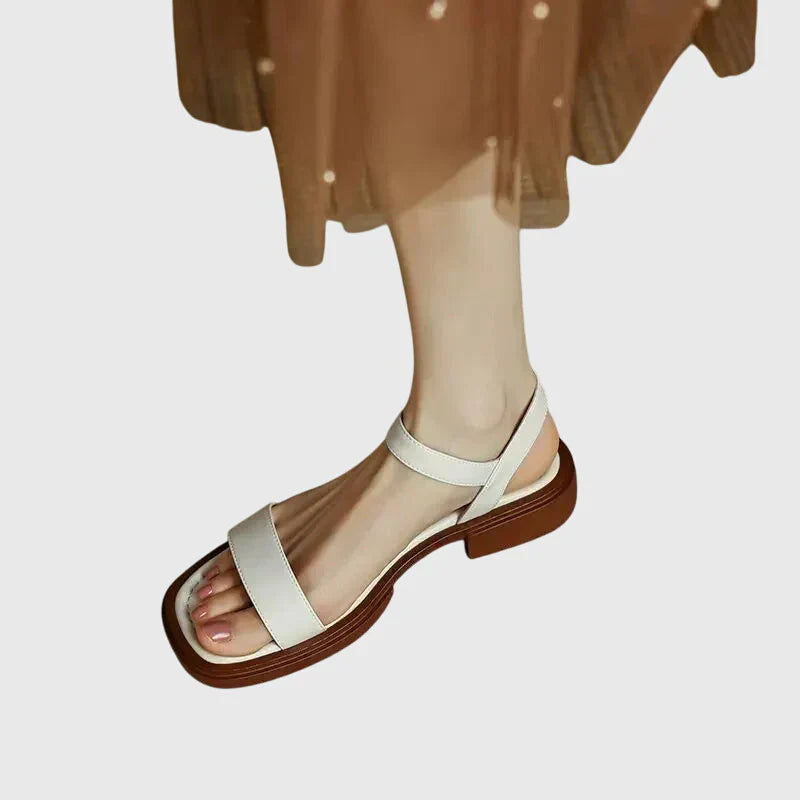 Celestia™ | Sandales en Cuir Orthopédiques