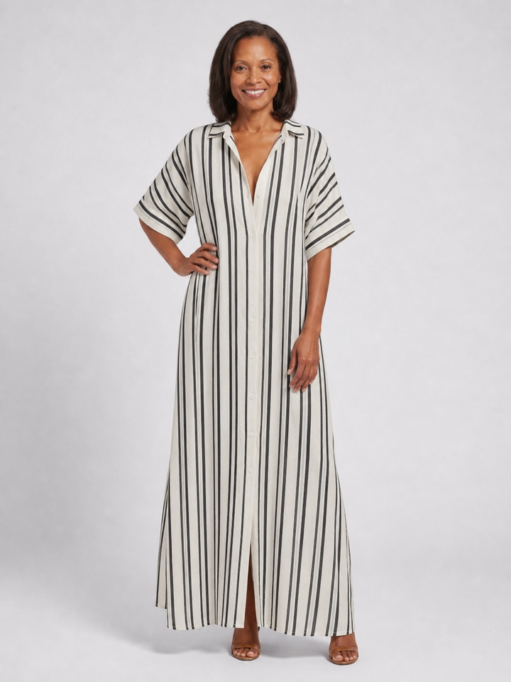 Nara | Robe Midi à Coupe Décontractée