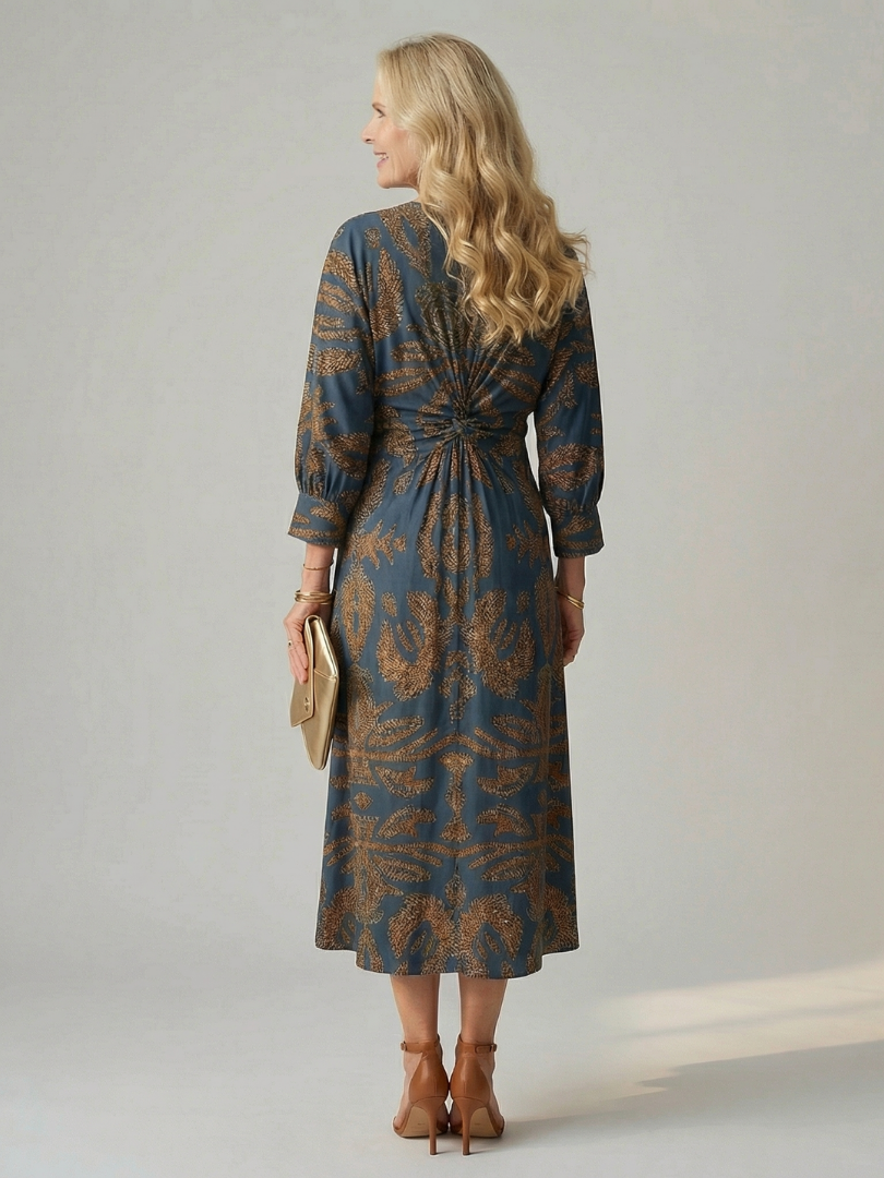 Alicia | Robe midi croisée