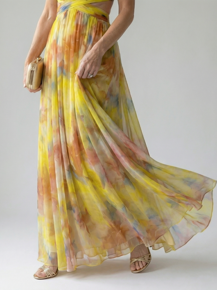 Irene | Robe maxi croisée