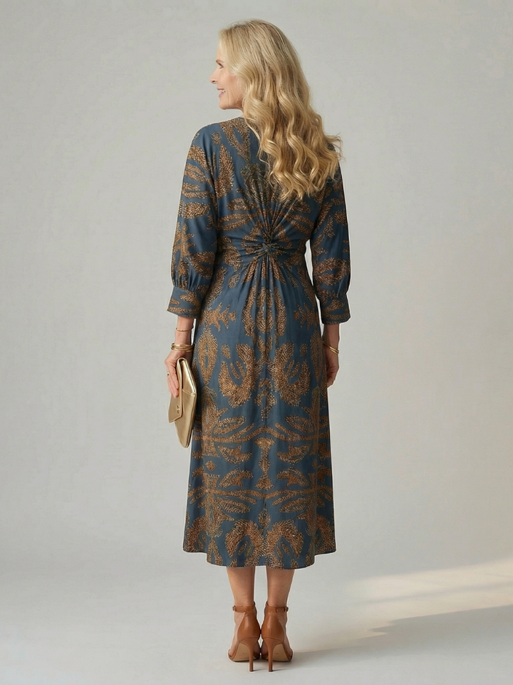 Lune | Robe Midi à Enveloppe