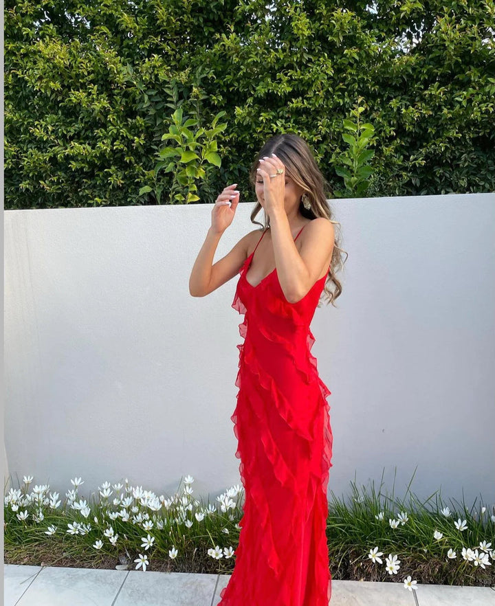 Zara - Robe Maxi Volante