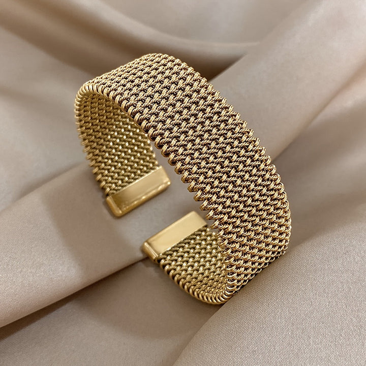 Lucas & Lèa Paris | Bracelet en Acier Plaqué Or