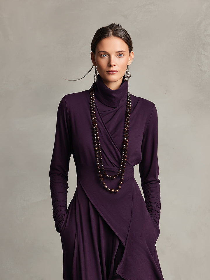 Natalie | Robe Drapée Élégante