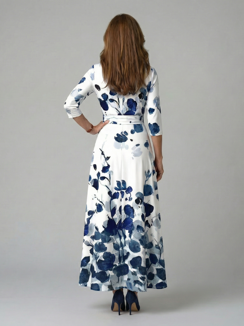 Juana | Robe midi à décolleté croisé