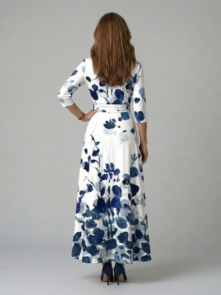 Juana | Robe midi à décolleté croisé