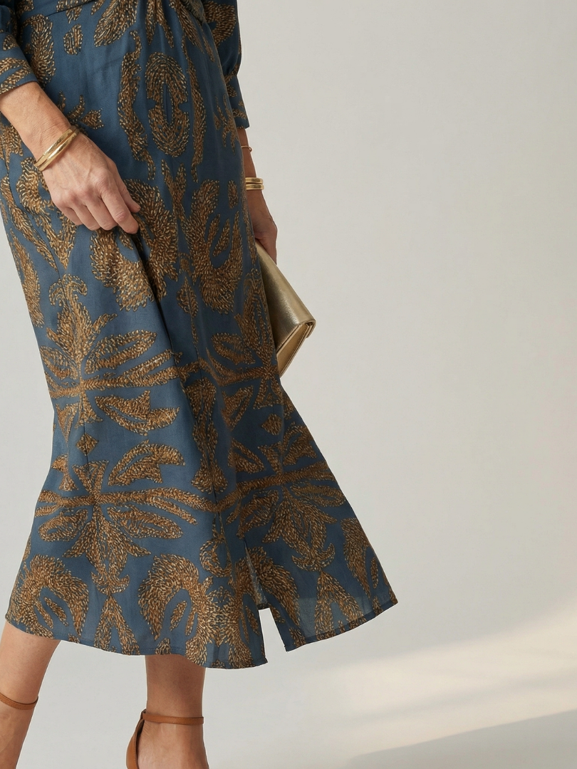 Lune | Robe Midi à Enveloppe