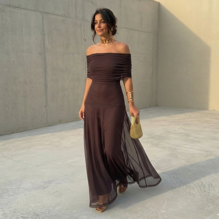 Uma - Robe fluide ample au design élégant
