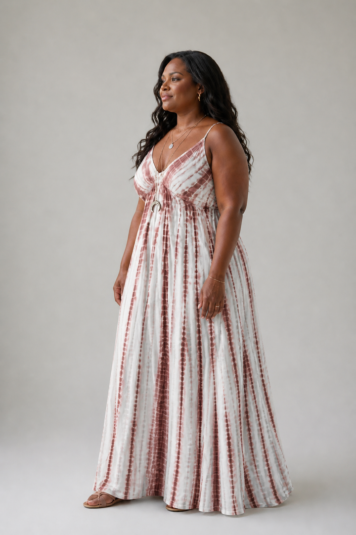 Karys | Robe midi en teinture douce à coupe décontractée