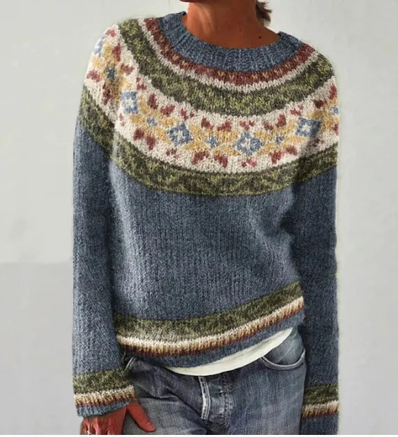 Pierina - Pull rétro d'automne