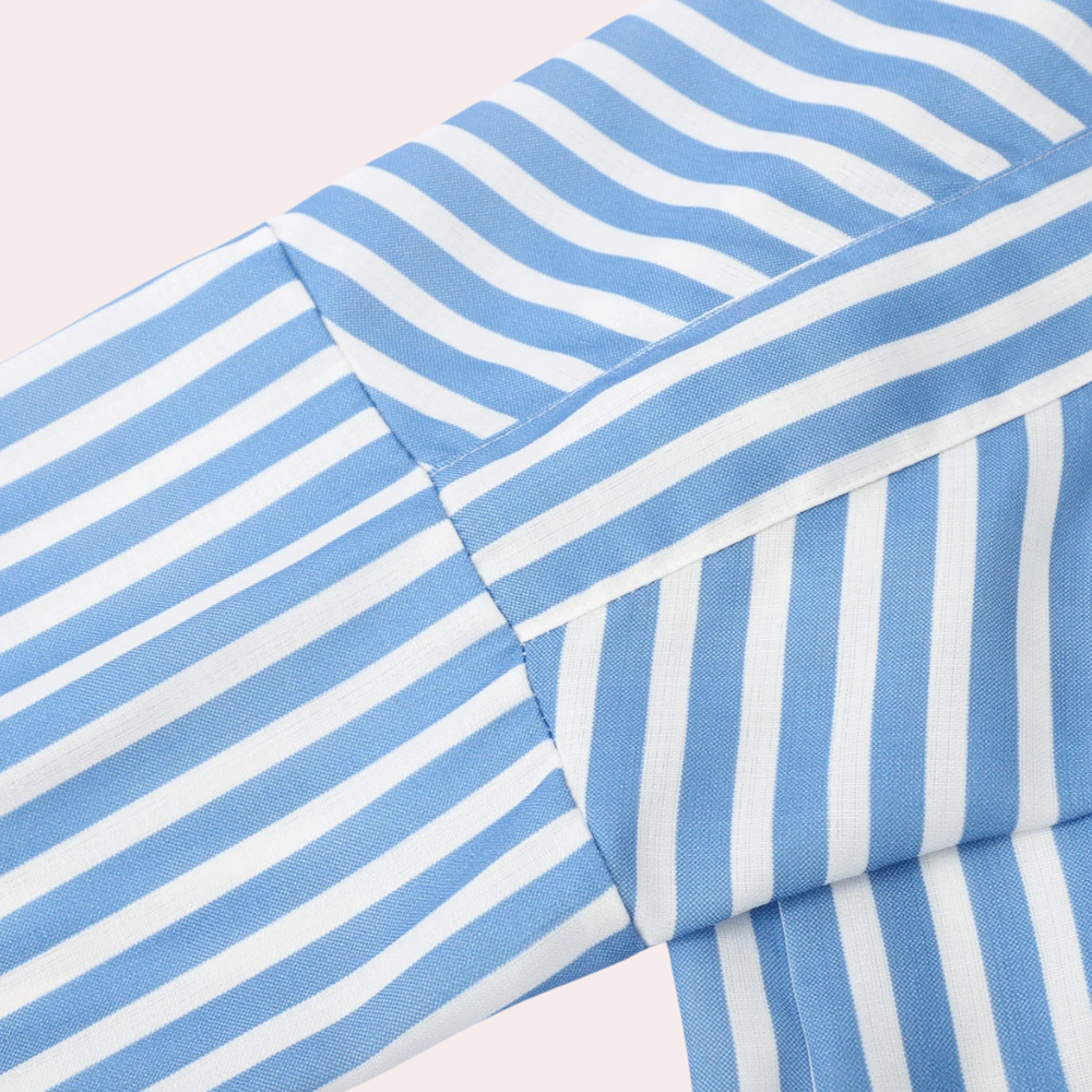 Noa | Robe Midi Rayée Décontractée
