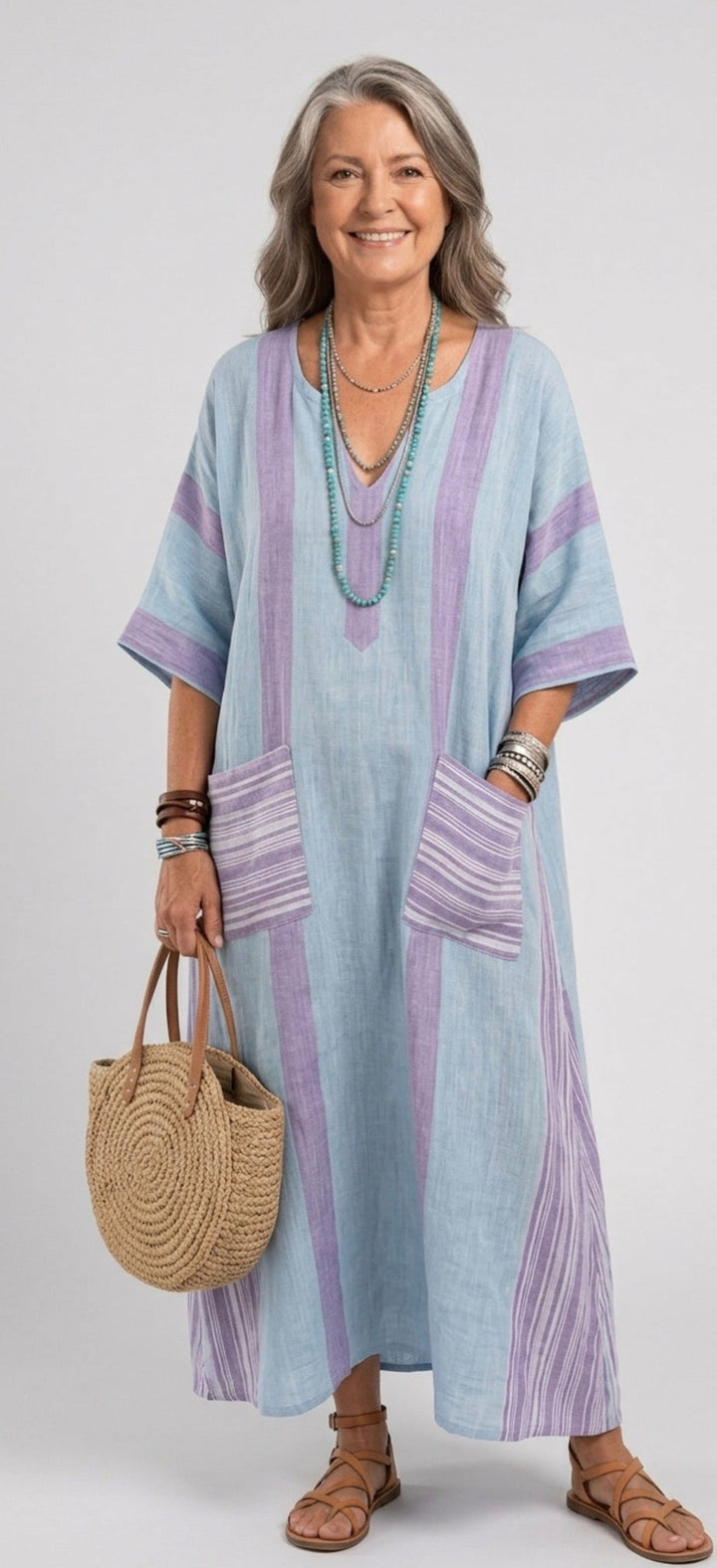 Orien | Robe Midi Poche Light Flow