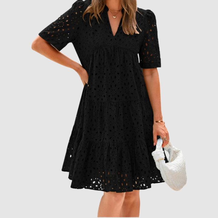 ROBE| RICA D'ÉTÉ AVEC VOLANTS EN LACET