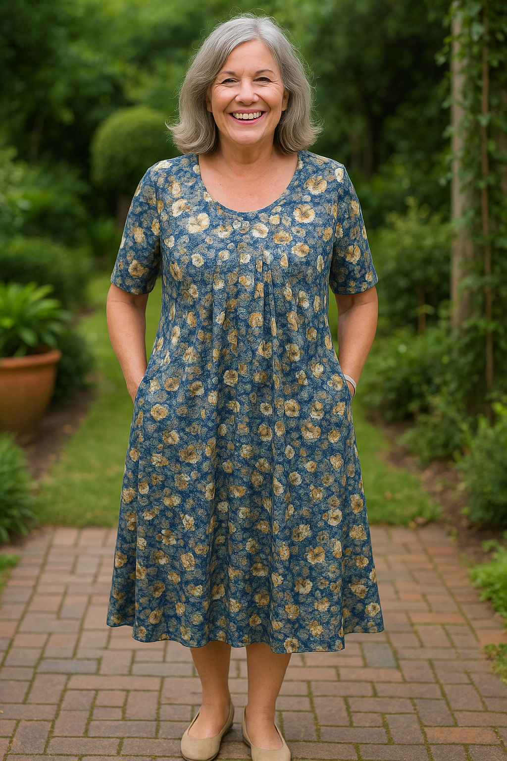 Ivryrose | Robe - Élégance Flottante – Design flatteur pour le ventre