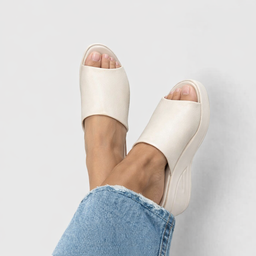 Sandales Compensées à Enfiler Orthopédiques