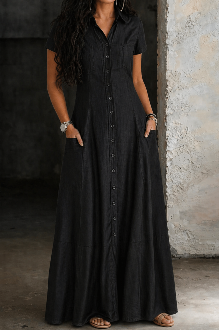 Hera | Robe en Jean Longue