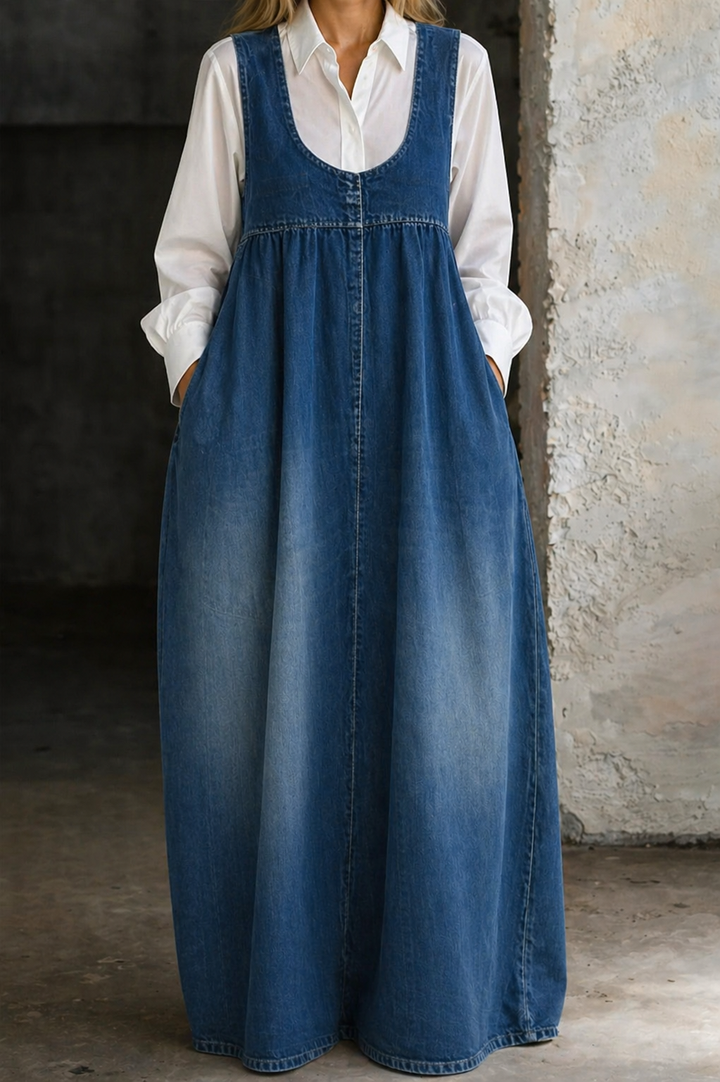 Veronica | Robe-Veste en Jean Lâche