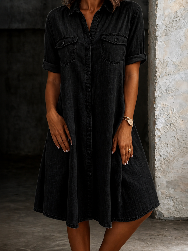Patricia | Robe Midi en Jean Décontractée