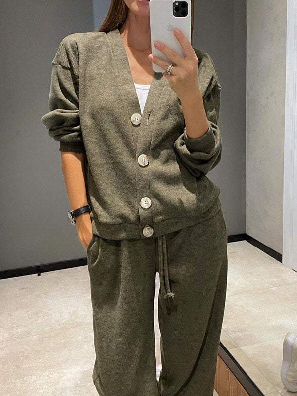 Cardigan et Pantalons – Élégance Douce et Confort Absolu – Giulia