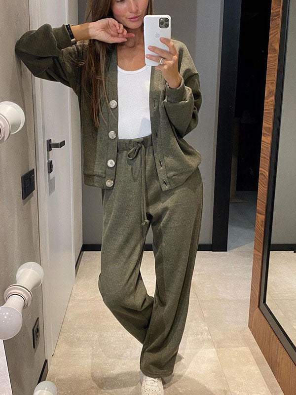 Cardigan et Pantalons – Élégance Douce et Confort Absolu – Giulia