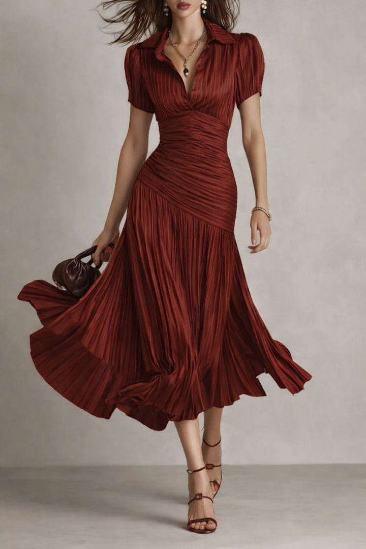 Frances ∙ Robe Midi Rayée Rétro
