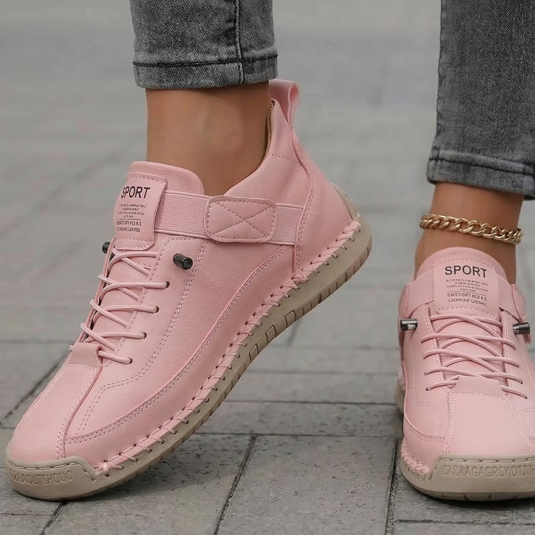 Gisela - Chaussures orthopédiques confortables effet cuir