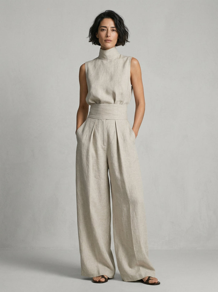 Nuria | Ensemble de Haut Sans Manches Minimaliste