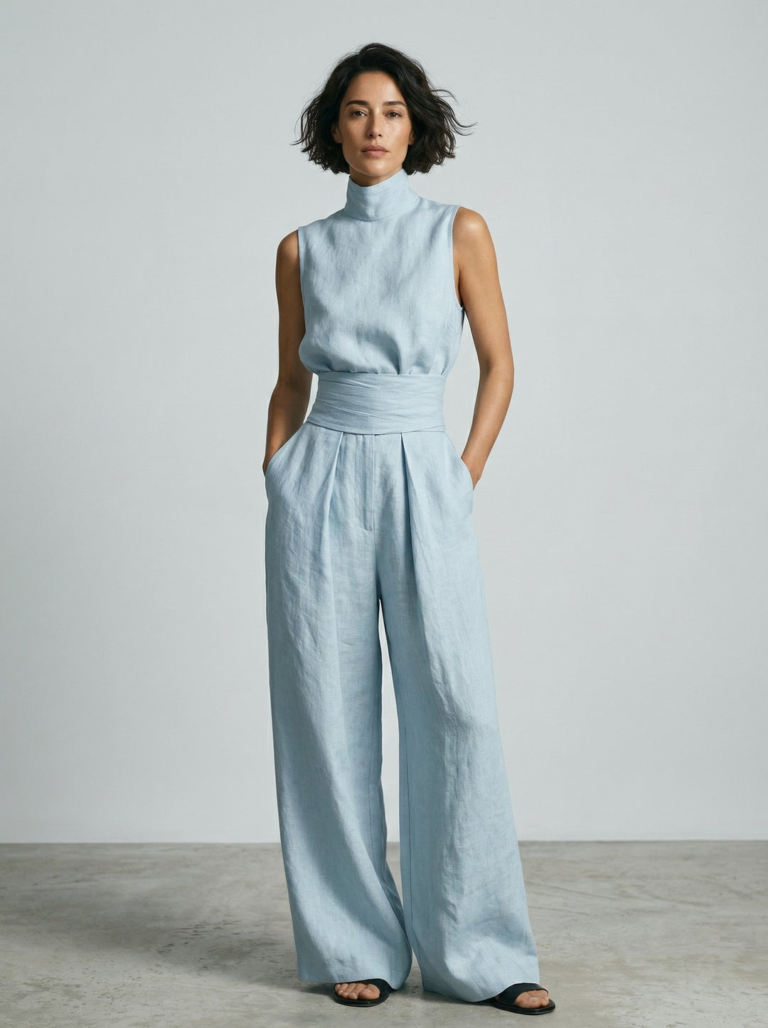 Nuria | Ensemble de Haut Sans Manches Minimaliste