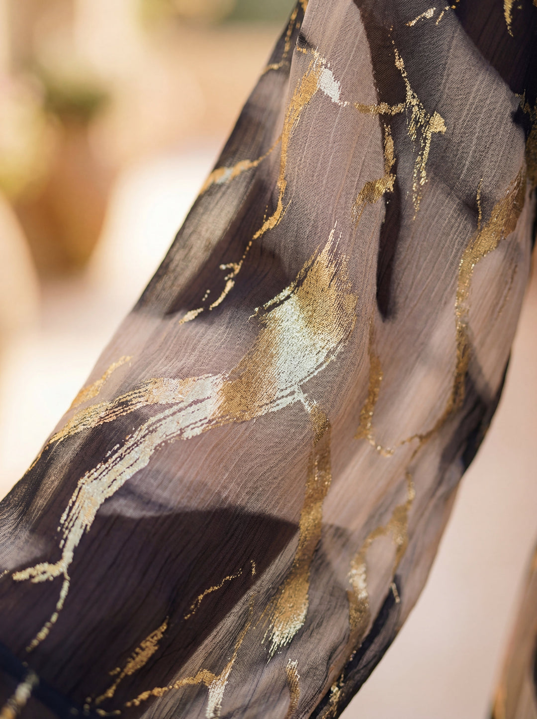 Robe en Chiffon Imprimée