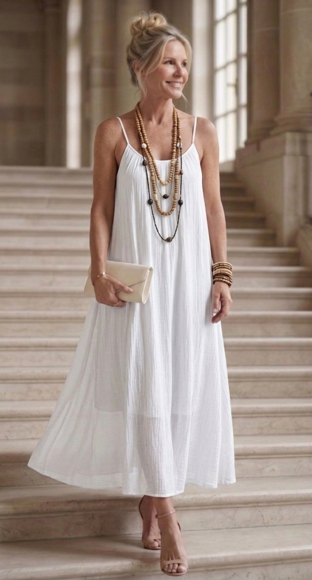 Keira | Robe Maxi Fluide Naturelle
