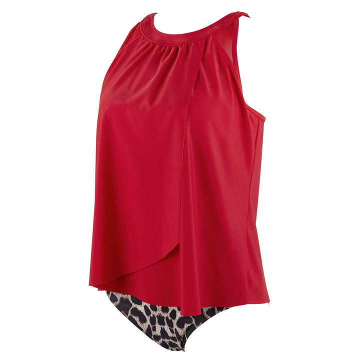 Tankini Flowy Elegance – Maillot de Bain avec Haut Long et Culotte Confortable