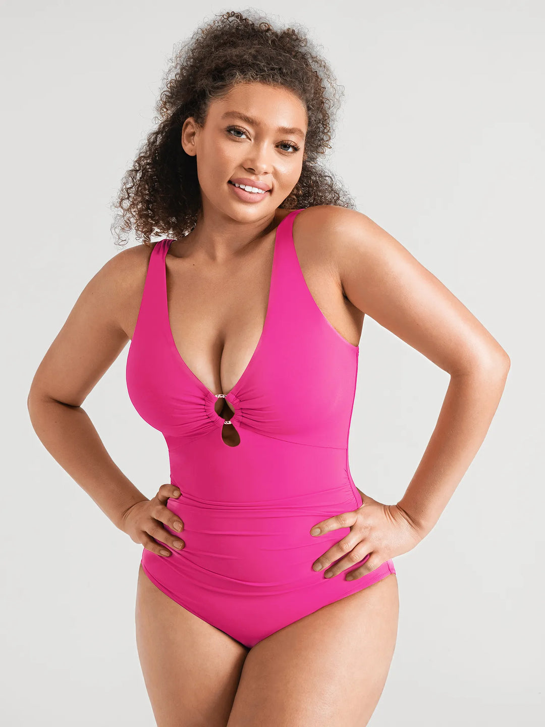 Maillot de Bain Une Pièce Froncé Ventre Plat