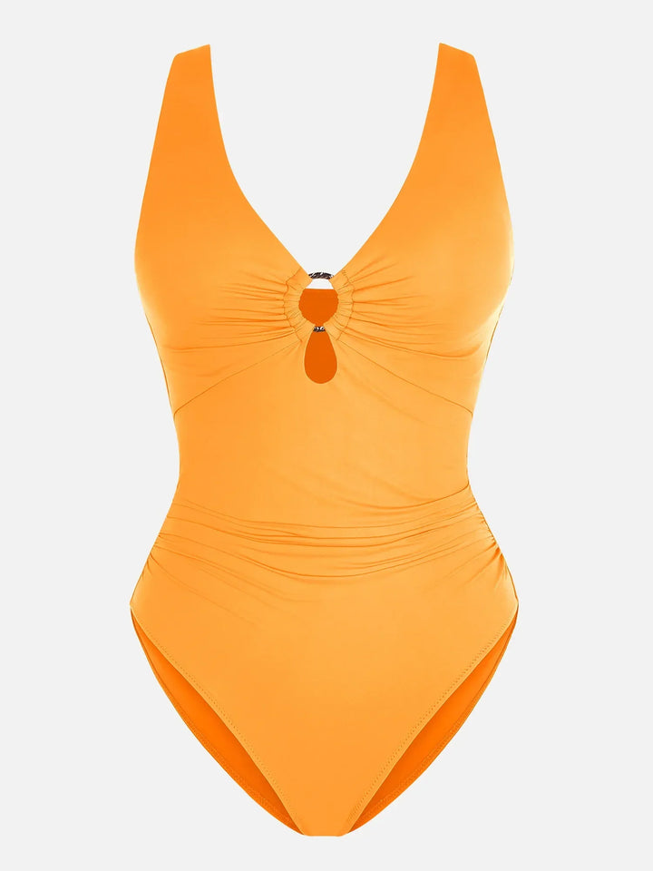 Maillot de Bain Une Pièce Froncé Ventre Plat