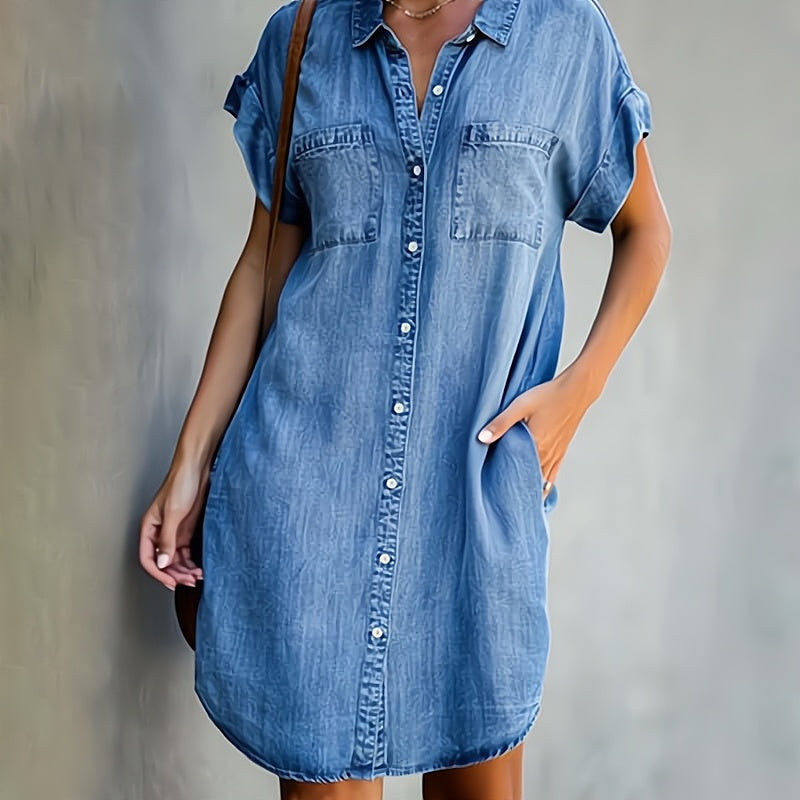 Marie | Robe Chemise à Boutons