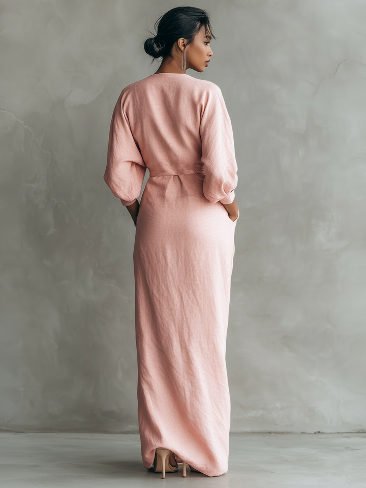 Karen | Robe Maxi Élégante à Décolleté en V