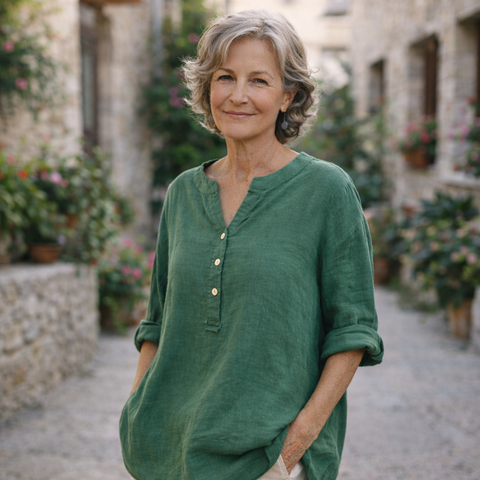 Lucas & Léa Paris  | Blouse femme en lin légère et confortable