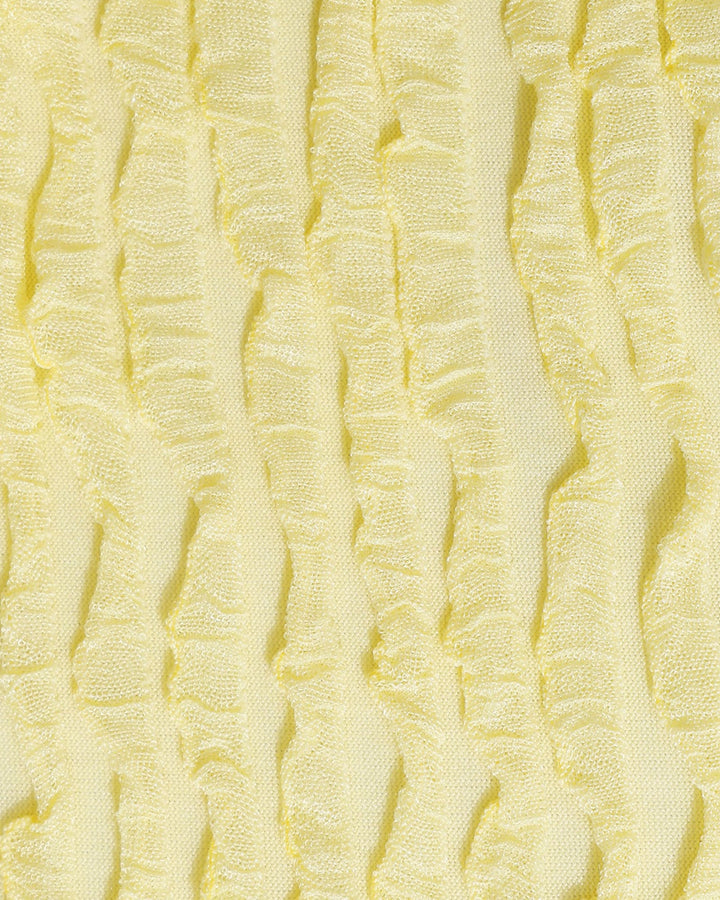 Ensemble de Bikini Triangle Jaune avec Harnais