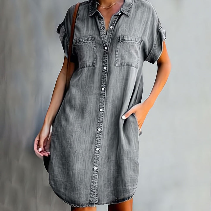 Marie | Robe Chemise à Boutons